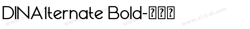DINA1ternate Bold字体转换